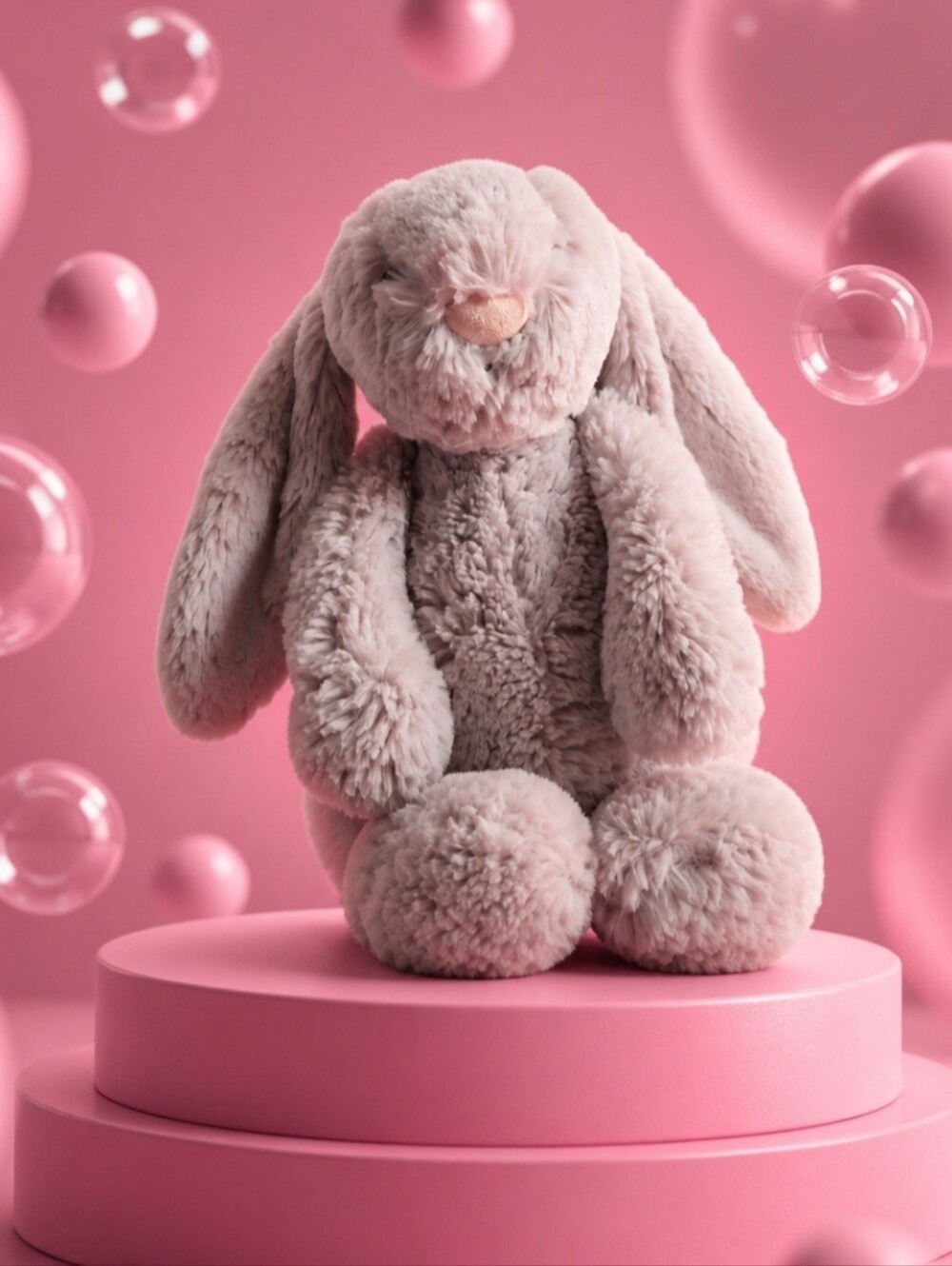 Jellycat Bashful Gray Bunny Plush 12"